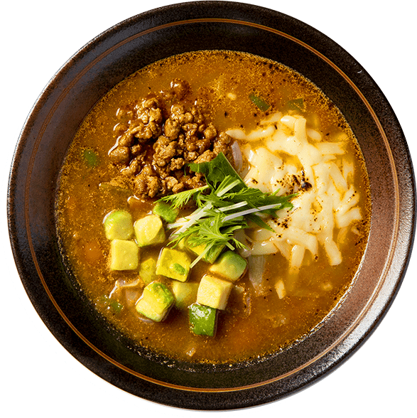 完熟アボカドとこんがり
チーズのスープカレー
